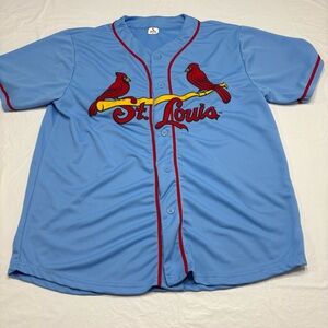 MLB St Louis Cardinals Blue Jersey Men’s XL